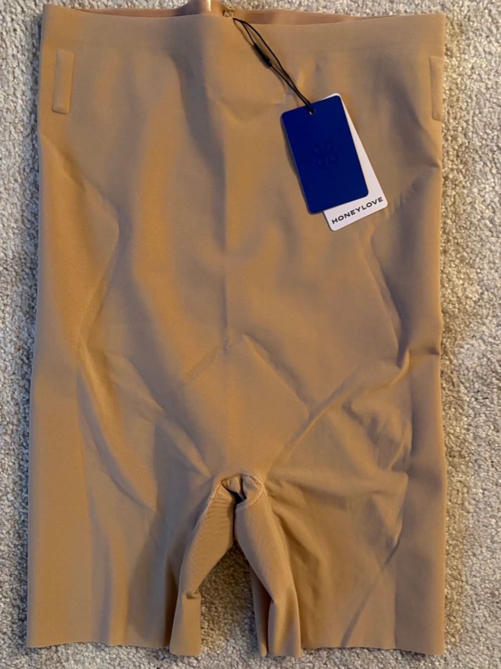 HONEYLOVE‎ MeshSculpt High Waist Shaping Short Large Sand NWT